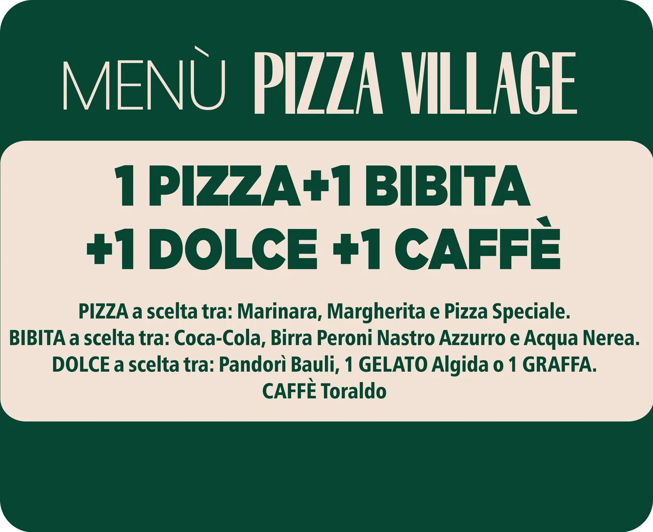 Promo Coca-Cola Pizza Village - Napoli
